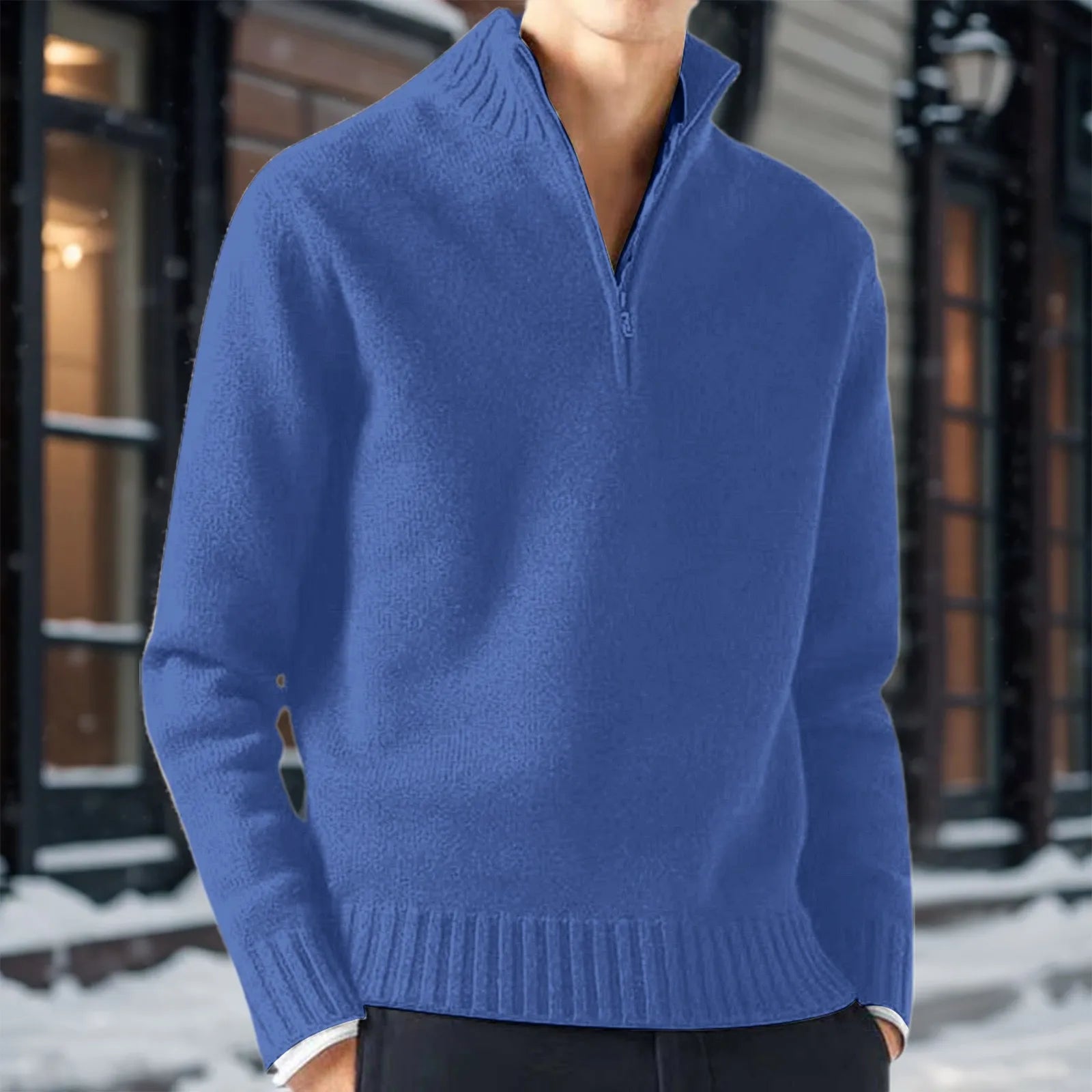 Half Zip Knit Sweater